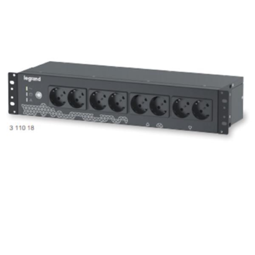 Legrand Keor ASI PDU 800VA FR/GR/IT INPUT 8 GR/IT OUTPUT BLACK, Standby (Offline), 0,8 kVA, 480 W, Sinusoidale, 160 V, 290 V
